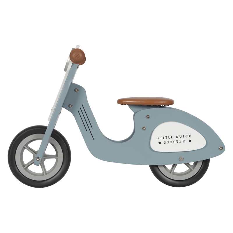 Draisienne scooter en Bois - Bleue - La Fée Souris