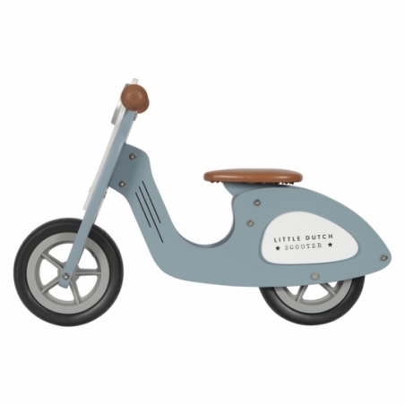 Draisienne scooter en Bois - Bleue