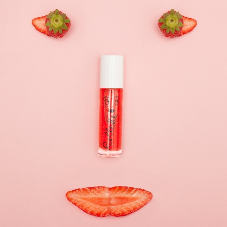 Brillant à lèvres - Rollette fraise