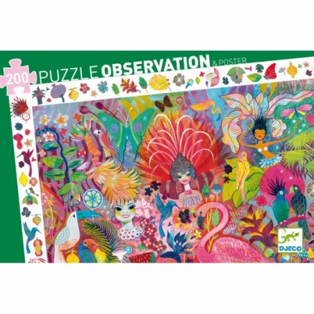 Puzzle observation - Carnaval de Rio - 200 pcs