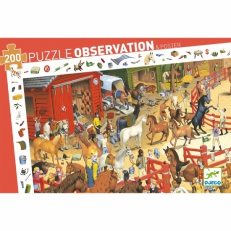 Puzzle observation - Equitation - 200 pcs
