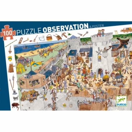 Puzzle observation - Le château fort - 100 pcs